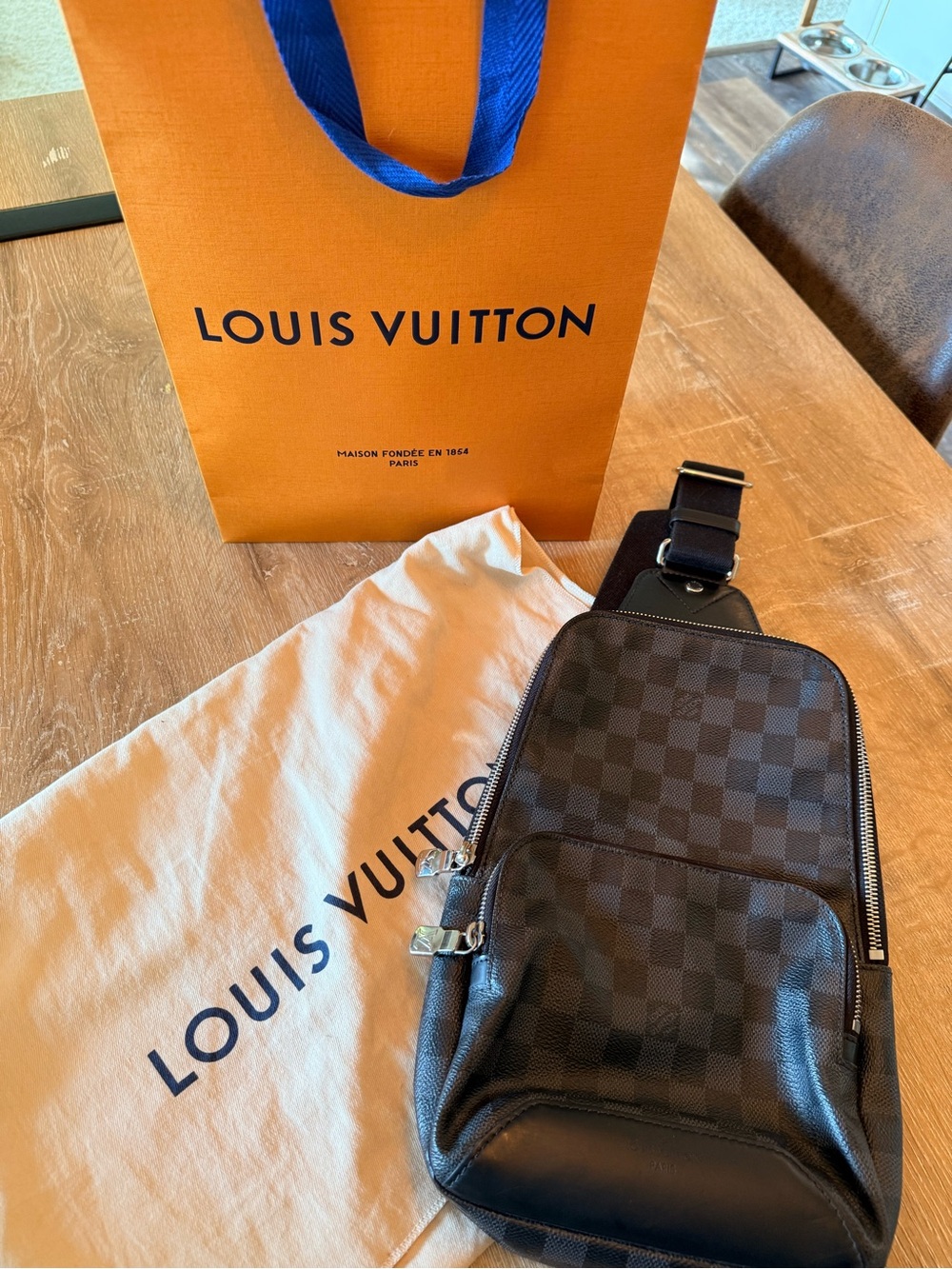 Louis Vuitton Black Damier Graphite Belt Bag - Picture 3 of 9